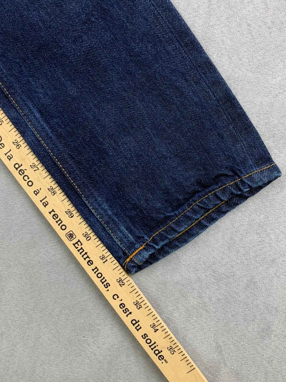 Nudie Jeans Men Pants 28 Dark Blue Selvedge Denim Thin Finn Organic Cotton 28x32 - Picture 8 of 14